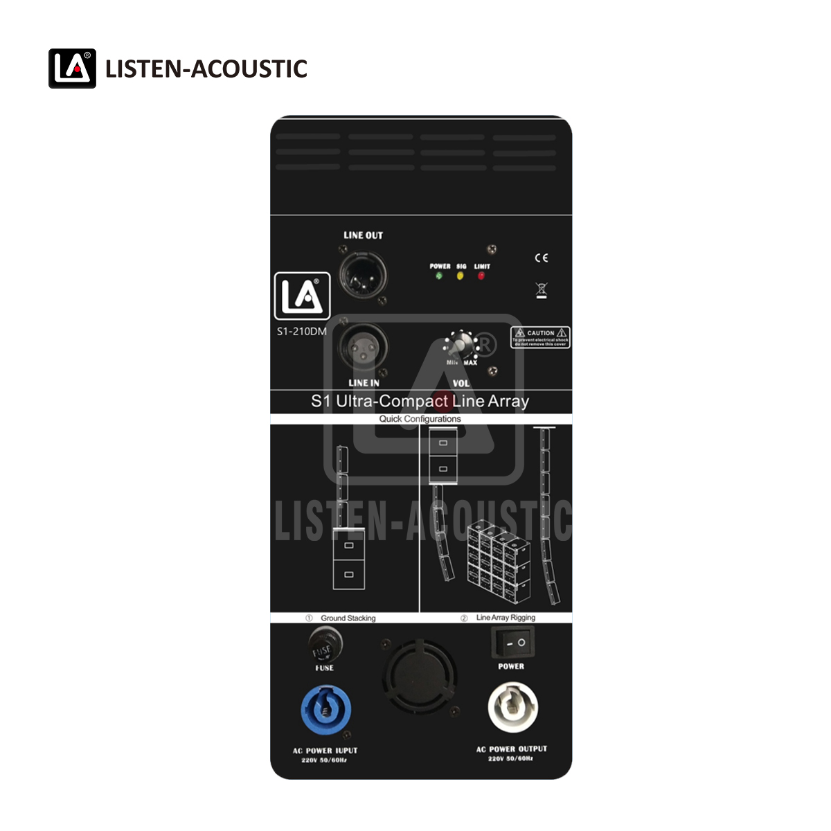 Integrated Amp Kit RMS 500W Class D Amplifier S1-210DM Amp
