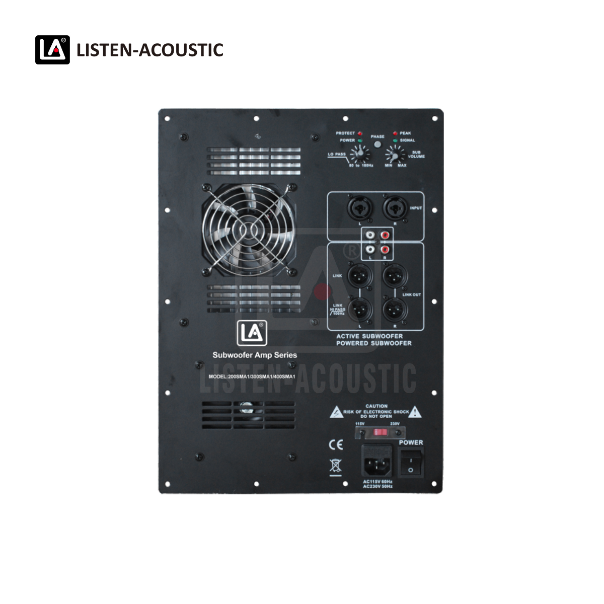 Analog Mono RMS 400W Subwoofer Amp 400SMA1