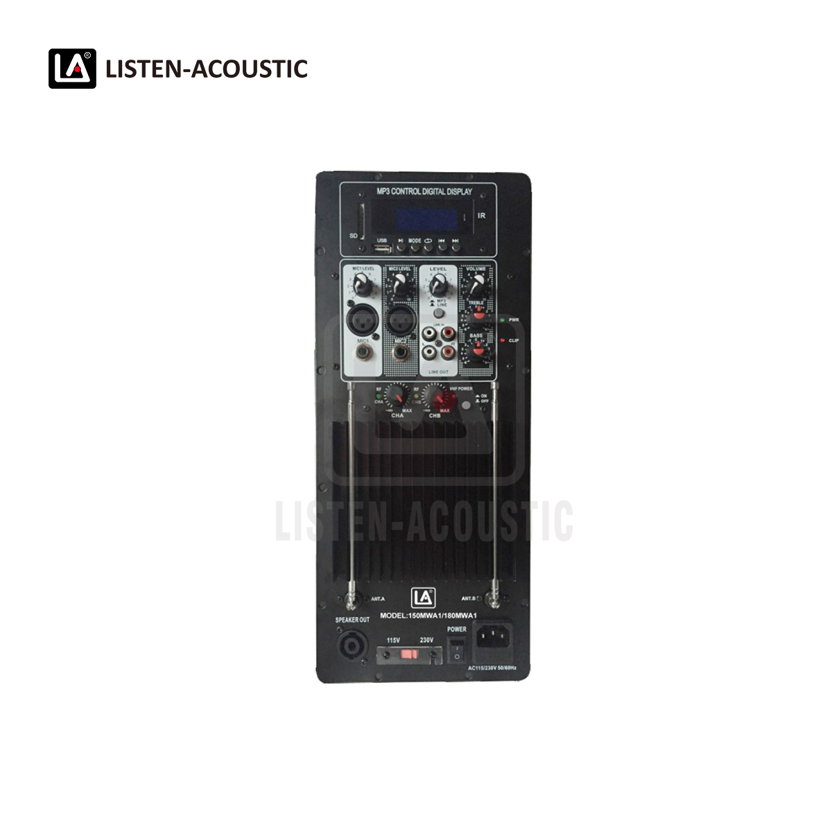 Class-AB Mono Amp RMS 150W for 12