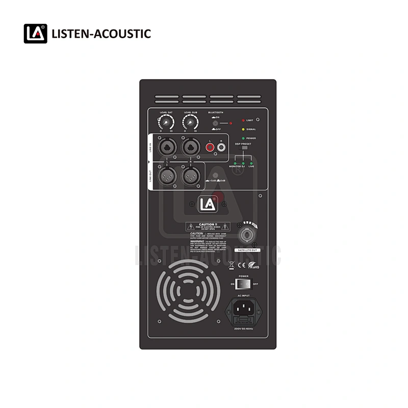 Class-D Mono Subwoofer Amp RMS 750W with onboard DSP  7501.1-DSP1