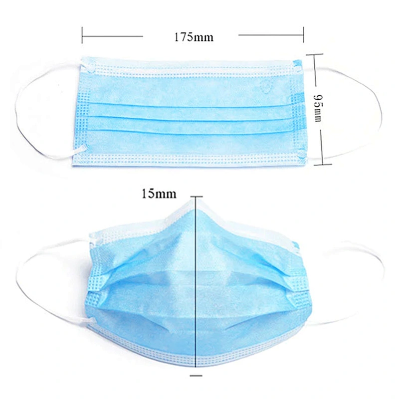 Fast Delivery Non Woven 3 Ply Face Mask Disposable with Earloop