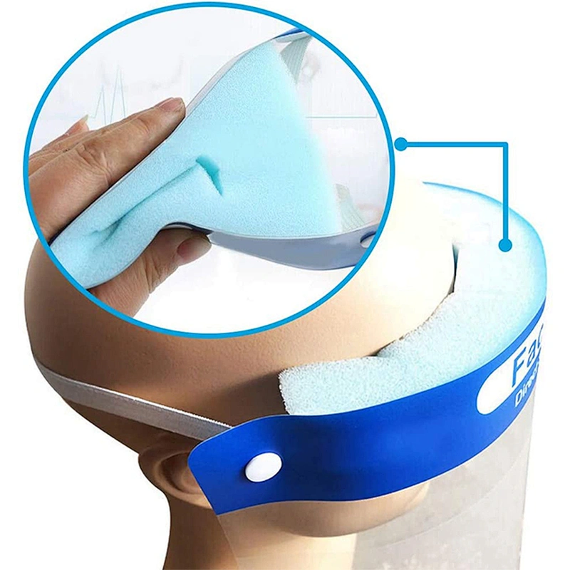 Hot Anti-Virus Pet Film Disposable Safety Protective Transparent Full Face Shield for Sale