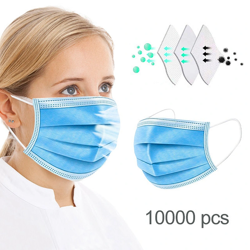 Fast Delivery Non Woven 3 Ply Face Mask Disposable with Earloop