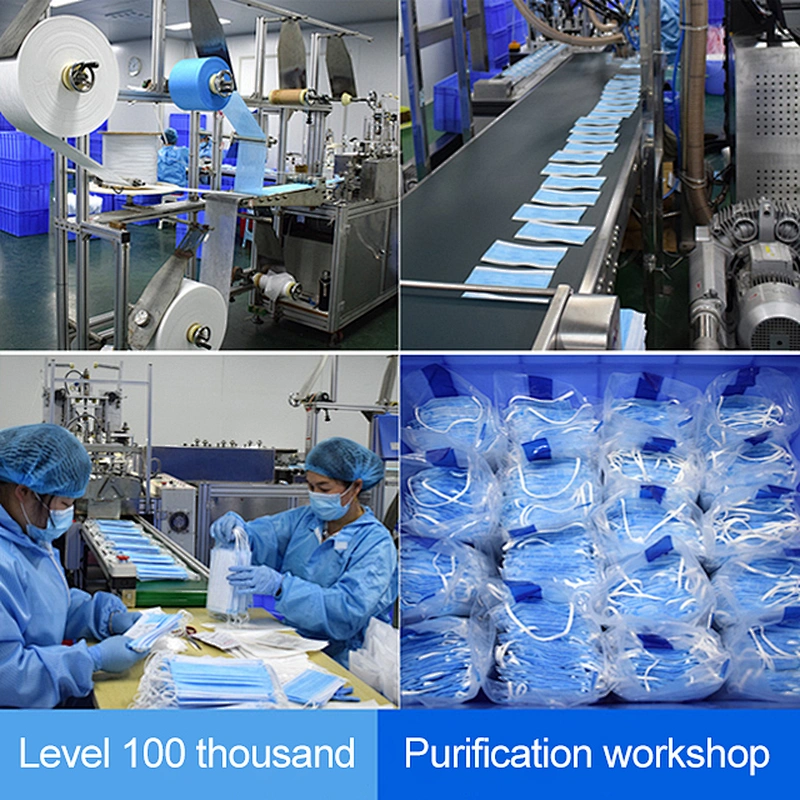 China Supplier Disposable Face Mask Non Woven 3ply Mask Face