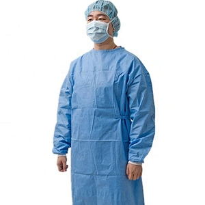 Medical Protective Clothing Waterproof Disposable PP Isolation Surgical Gowns
