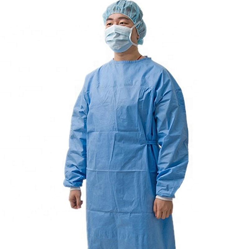 Medical Protective Clothing Waterproof Disposable PP Isolation Surgical Gowns