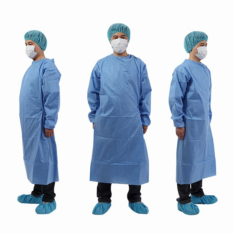 Medical Protective Clothing Waterproof Disposable PP Isolation Surgical Gowns