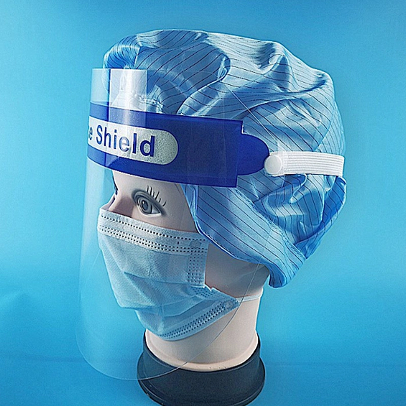 Hot Anti-Virus Pet Film Disposable Safety Protective Transparent Full Face Shield for Sale