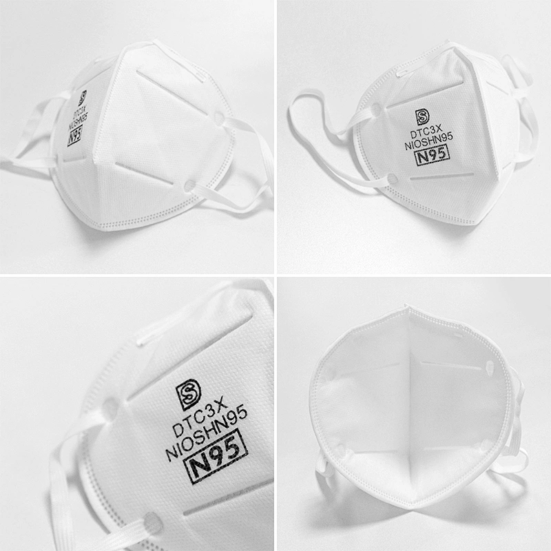 10000PCS/Day Face Respirator Mask Disposable Face Mask N95 with Tie-on