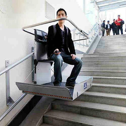 Indoor Outdoor Stair Lift Sloping Type Disable Elevator Hot Sale Wheelchair Lifte for Public