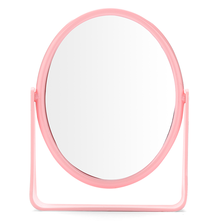 Adjustable height table cosmetic mirror/double sided desktop vanity mirror