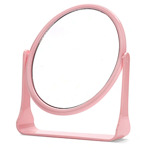 Adjustable height table cosmetic mirror/double sided desktop vanity mirror