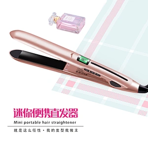 Edunicysh Flat Iron for Hair - Hair Straighter and Curler 2 in 1 Ceramic Tourmaline Ionic Flat Hair Iron Dual Voltage 10S Instant Heat Staighten Irons