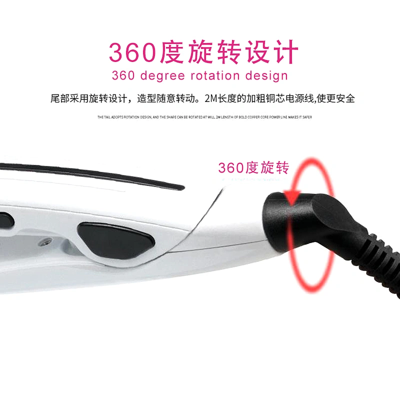 Edunicysh Flat Iron for Hair - Hair Straighter and Curler 2 in 1 Ceramic Tourmaline Ionic Flat Hair Iron Dual Voltage 10S Instant Heat Staighten Irons