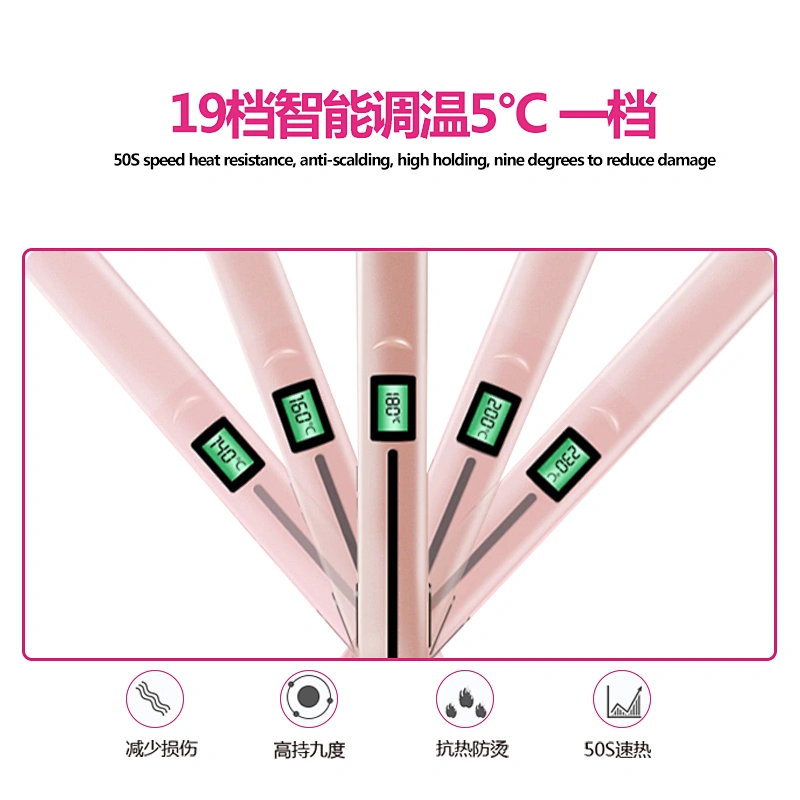 Edunicysh Flat Iron for Hair - Hair Straighter and Curler 2 in 1 Ceramic Tourmaline Ionic Flat Hair Iron Dual Voltage 10S Instant Heat Staighten Irons