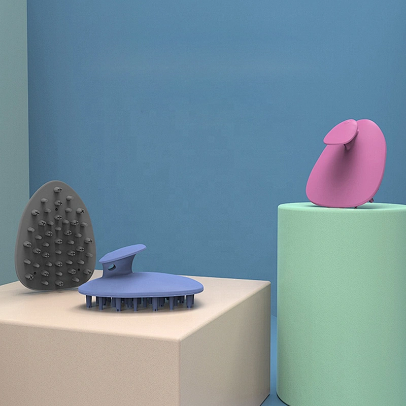 Erokicysh Wholesale Customized Silicone Hair Scalp Massage Brush Shampoo Brush Comb Massager