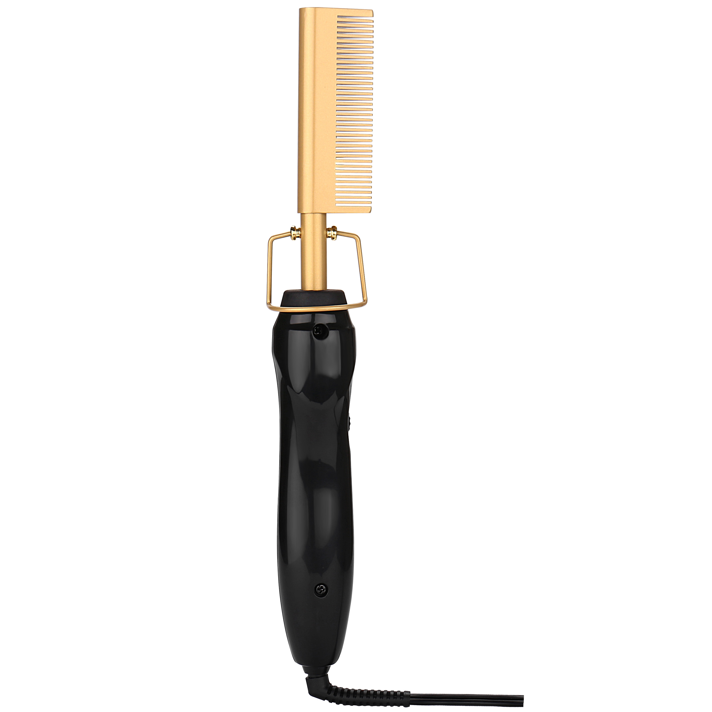 Edunicysh Electric Hot Comb Hair Straightening Heat Pressing Comb Ceramic Curling Flat Iron Curlers Designed Hair Hot Comb Straightener,Portable Travel Anti-Scald Beard Straightener Press Comb