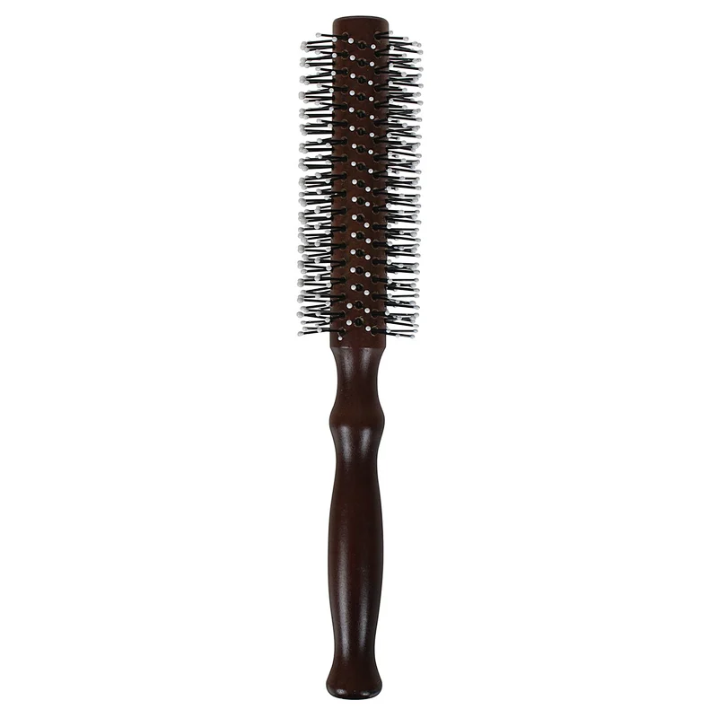 Erokicysh Professional Salon Hair Styling Brush Wood Handle Round Curly Hair Brush
