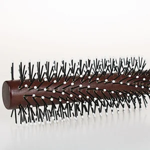 Erokicysh Professional Salon Hair Styling Brush Wood Handle Round Curly Hair Brush