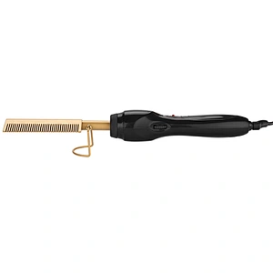 Edunicysh Electric Hot Comb Hair Straightening Heat Pressing Comb Ceramic Curling Flat Iron Curlers Designed Hair Hot Comb Straightener,Portable Travel Anti-Scald Beard Straightener Press Comb
