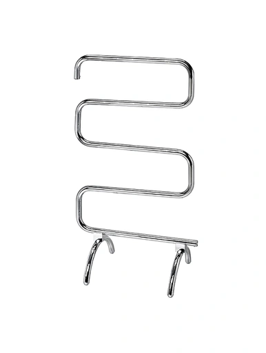 S type steel floor standing heated electric towel dryer rack towel warmer for bathroom