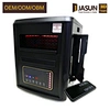 Freestanding 1500w Wooden Cabinet Quartz Infrared Space Heater