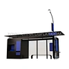  Custom Solar Power Advertising  Bus Stop Stainless Steel