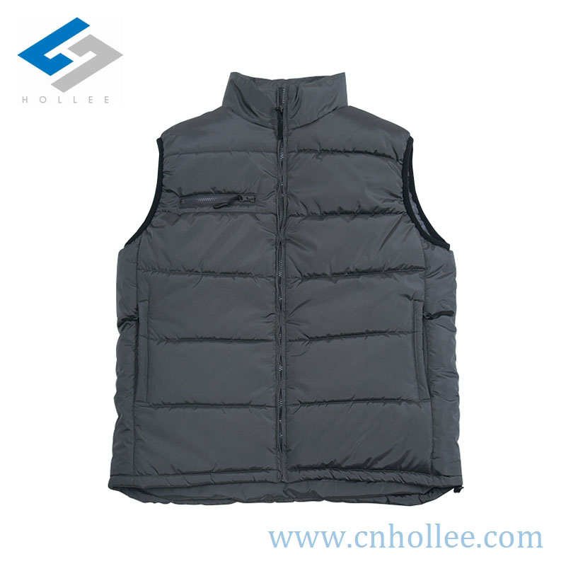 Imitation memory fabric/PU padded vest
