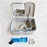 Plastic Denture Cleaning travel case Denture box with mirror