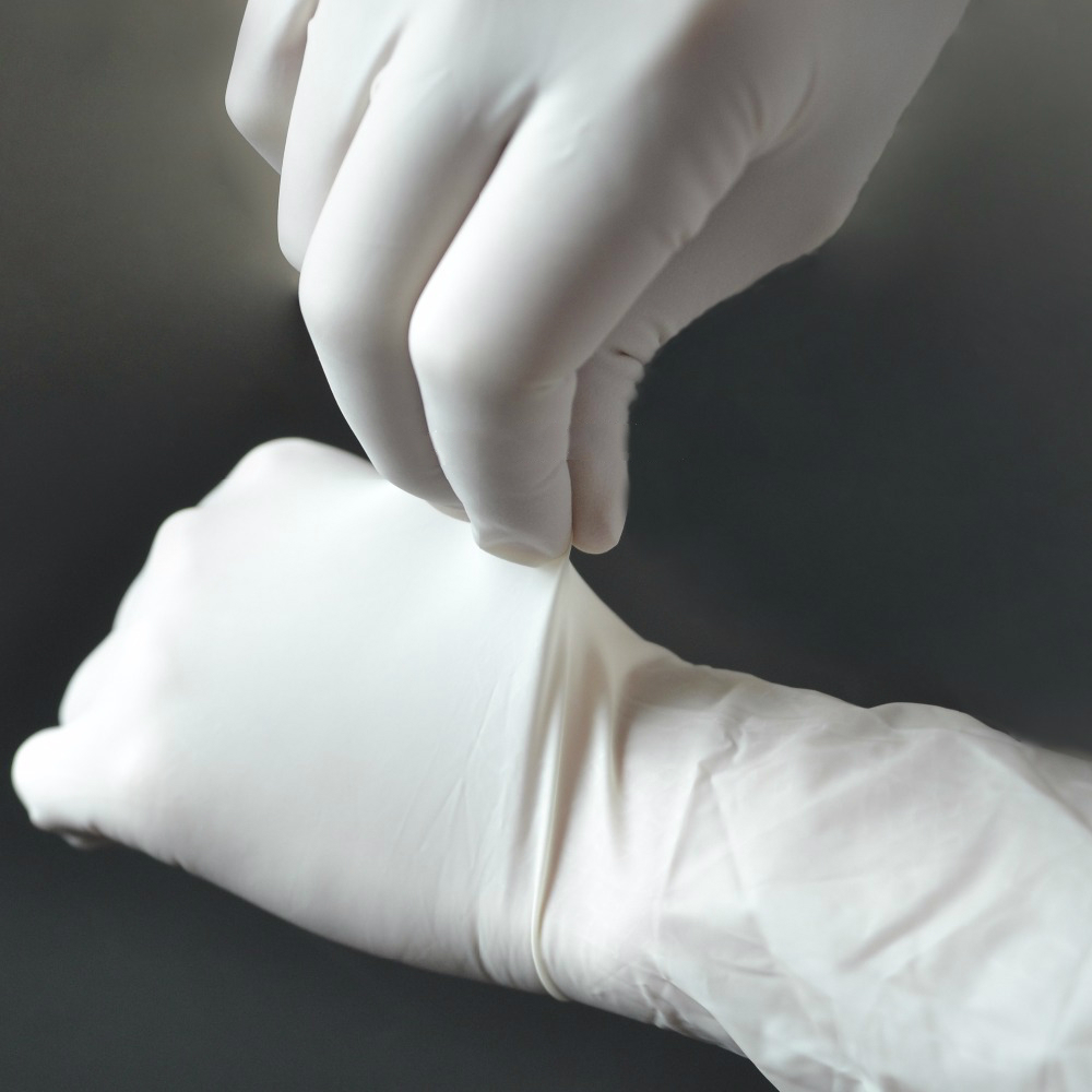 disposable latex surgical gloves