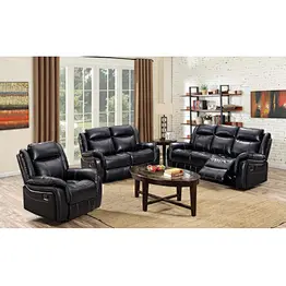 Brown high quality leather beautiful simple and comfortable sponge cushion six seat living room 3+2+1 recliner sofa set