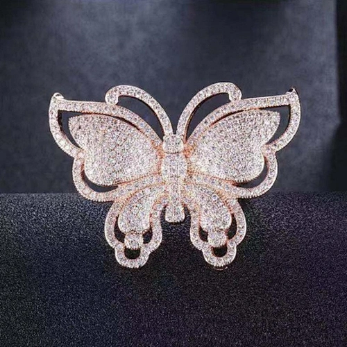 acrylic finger ring butterfly