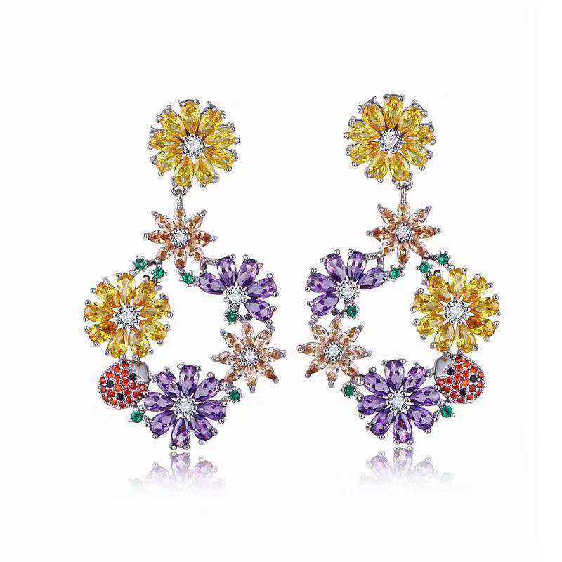 crystal drop earrings