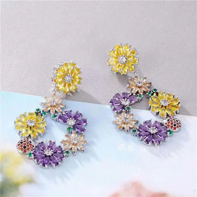 crystal drop earrings