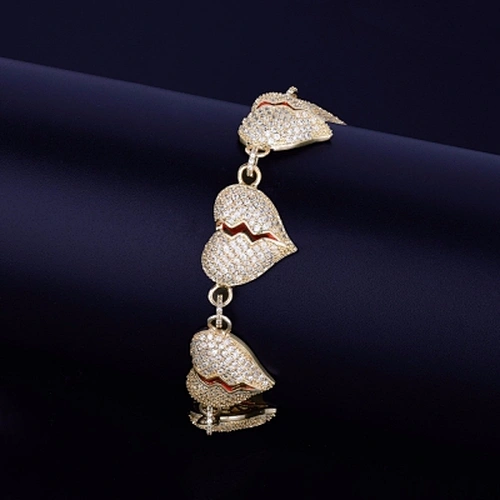 zircon silver bangle