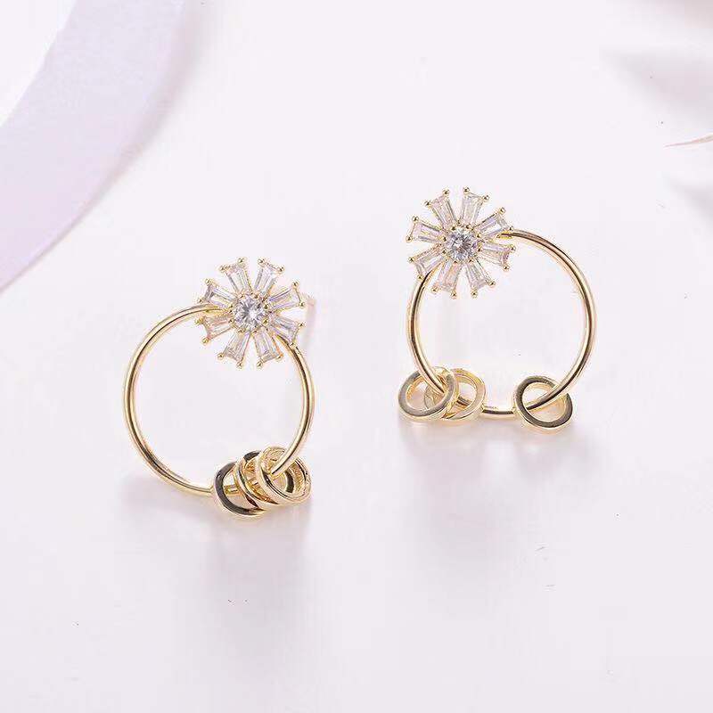 sliver hoop earrings female and copper elbow