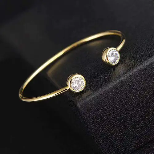 zircon copper bracelet