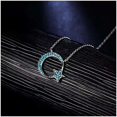 inlaid pendant necklace