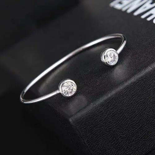 zircon copper bracelet