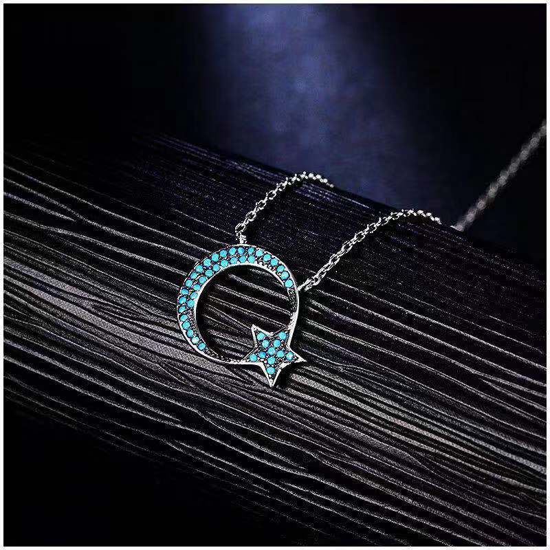 inlaid pendant necklace