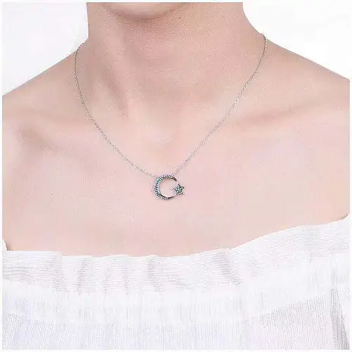 inlaid pendant necklace