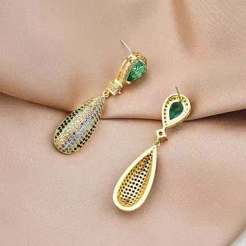 vintage dangle clip earrings