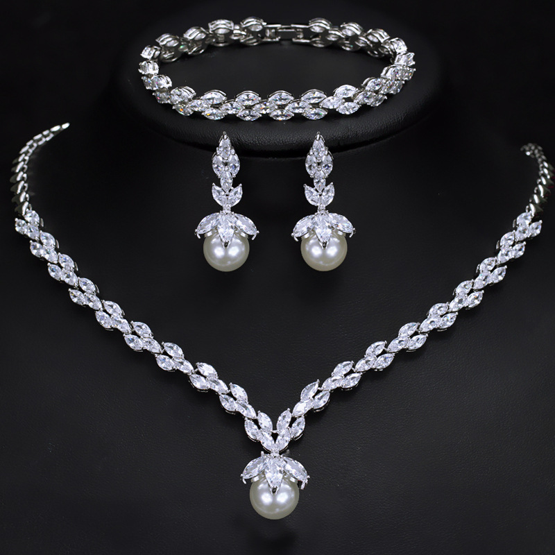 wedding ring sets necklace earing set