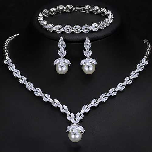 Wedding Copper Jewelry Women's Necklace + Earing Set Cheap ECO-Friendly Necklace for women