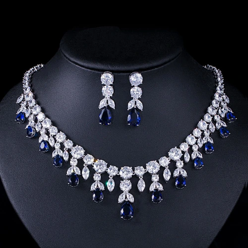 Italian Jewelery fashion african crystals costume jewelry set in korea, wholesale jewellery sets