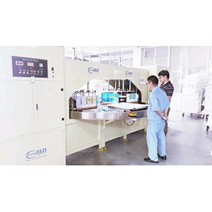 Auto turntable High frequency pocket air filter welding machine