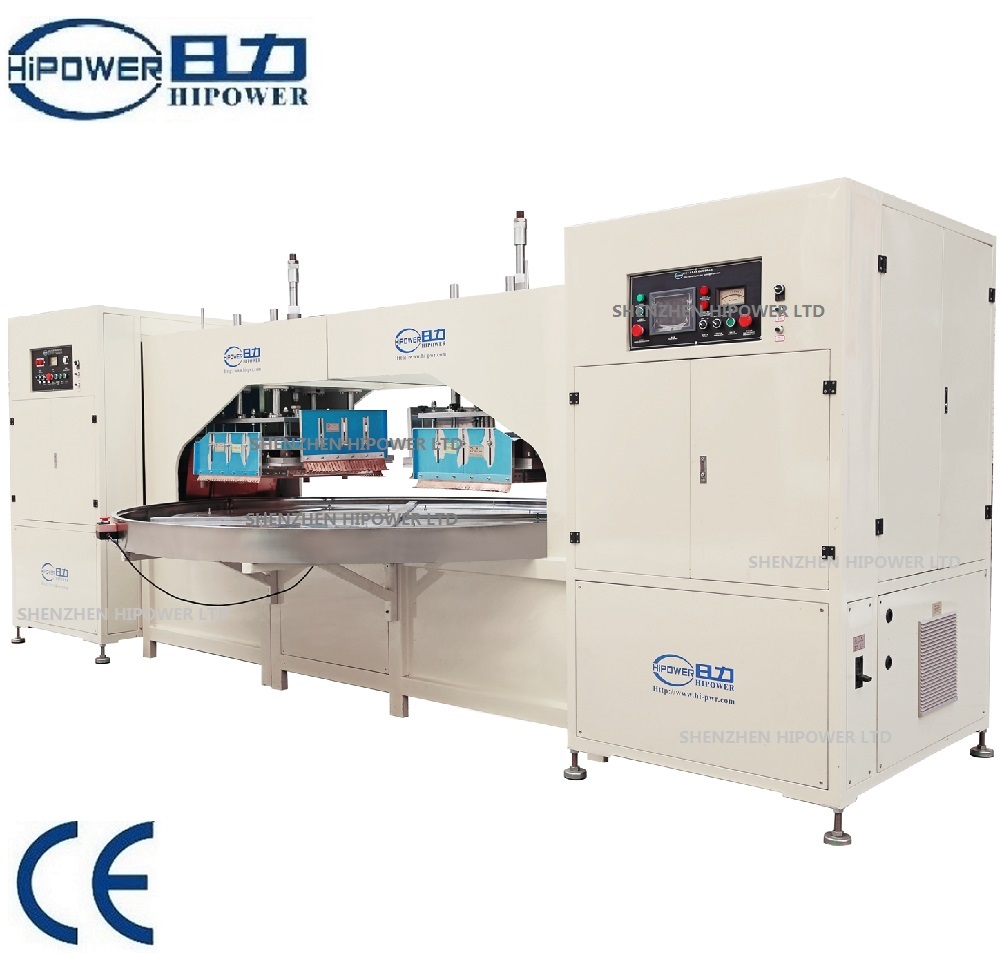 Auto turntable High frequency pocket air filter welding machine