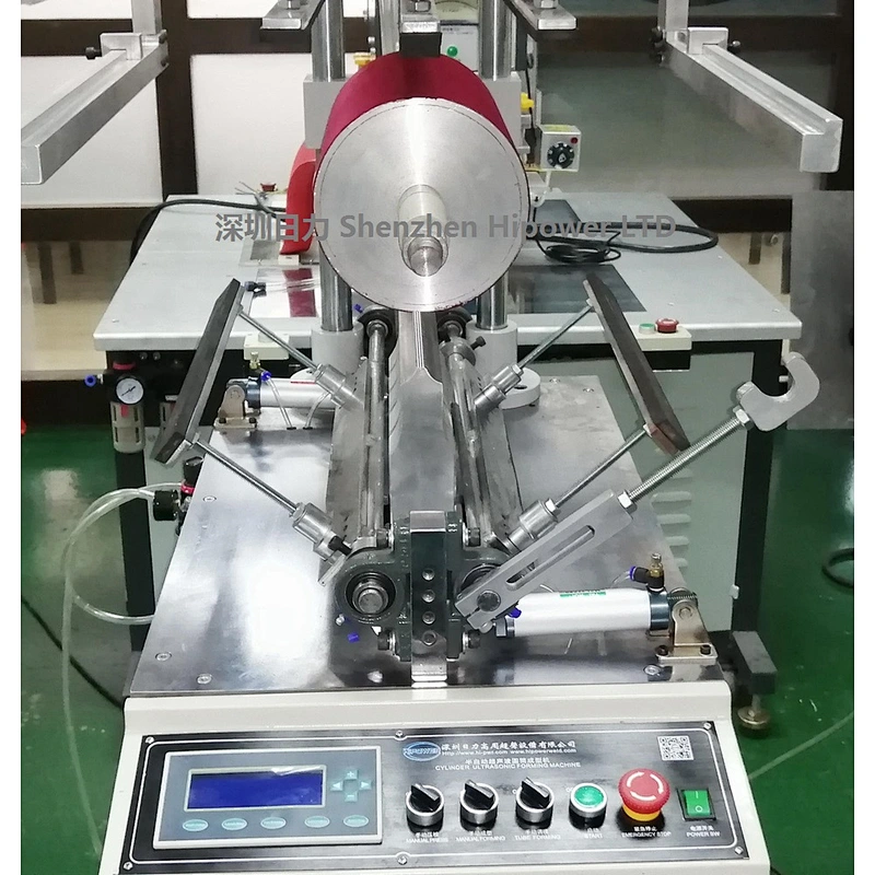 Semi-auto Ultrasonic Cylinder Tube Welding Machine for PVC,PET Printing box