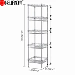 wire shelving unit with basket