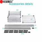 wire shelving unit with basket
